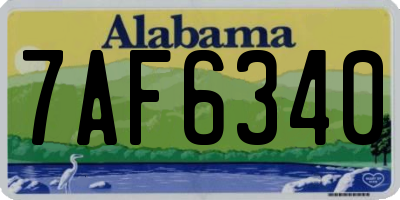 AL license plate 7AF6340