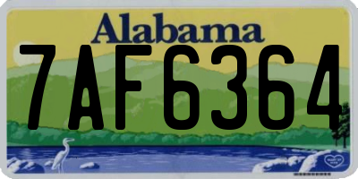 AL license plate 7AF6364