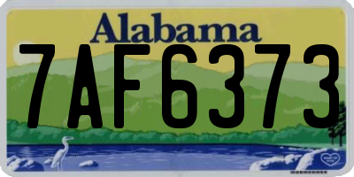 AL license plate 7AF6373