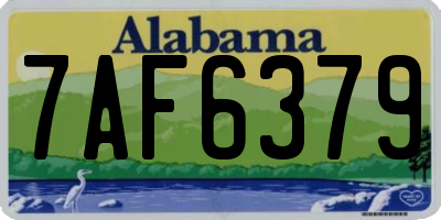 AL license plate 7AF6379
