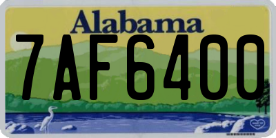 AL license plate 7AF6400