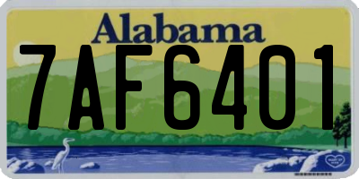 AL license plate 7AF6401