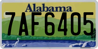 AL license plate 7AF6405