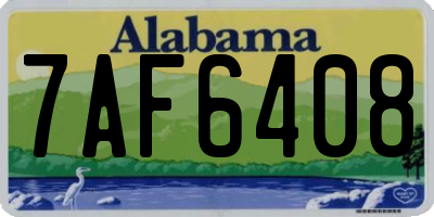 AL license plate 7AF6408