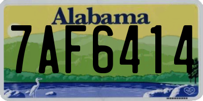 AL license plate 7AF6414