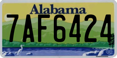 AL license plate 7AF6424