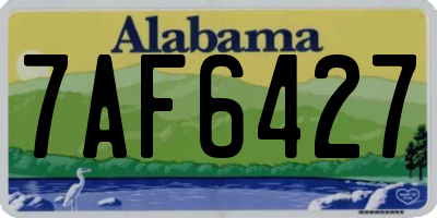 AL license plate 7AF6427