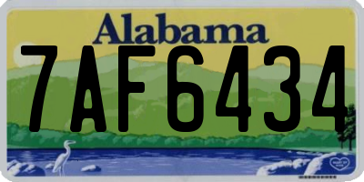 AL license plate 7AF6434