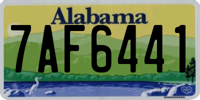 AL license plate 7AF6441