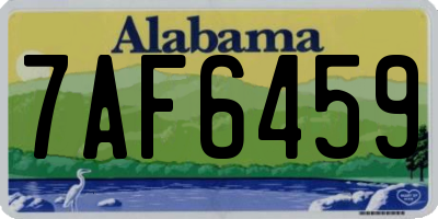 AL license plate 7AF6459