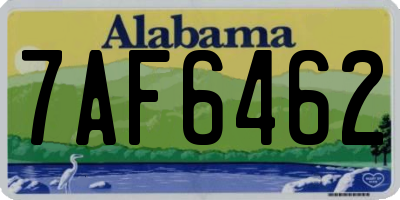 AL license plate 7AF6462