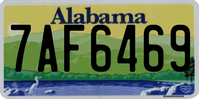 AL license plate 7AF6469