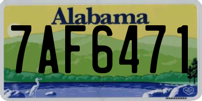 AL license plate 7AF6471