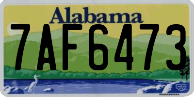 AL license plate 7AF6473