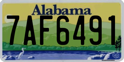 AL license plate 7AF6491