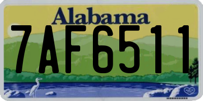 AL license plate 7AF6511