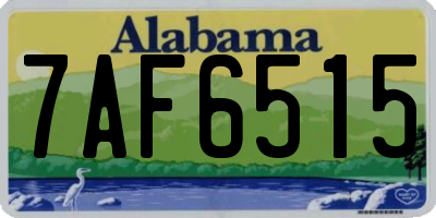 AL license plate 7AF6515