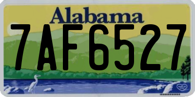 AL license plate 7AF6527