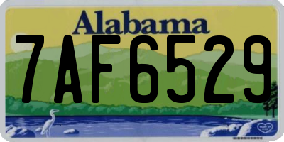 AL license plate 7AF6529