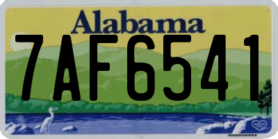 AL license plate 7AF6541