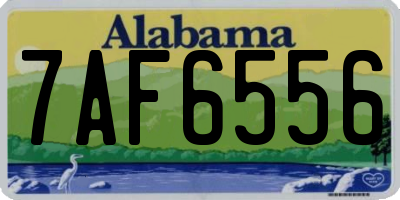 AL license plate 7AF6556