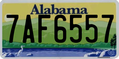 AL license plate 7AF6557