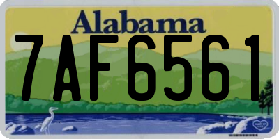 AL license plate 7AF6561