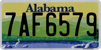 AL license plate 7AF6579