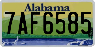AL license plate 7AF6585
