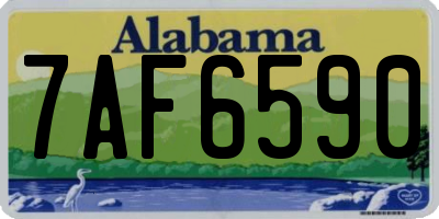 AL license plate 7AF6590