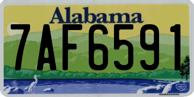 AL license plate 7AF6591