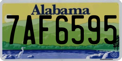 AL license plate 7AF6595