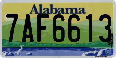 AL license plate 7AF6613