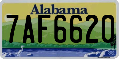 AL license plate 7AF6620