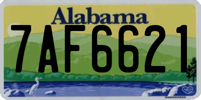 AL license plate 7AF6621