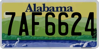 AL license plate 7AF6624