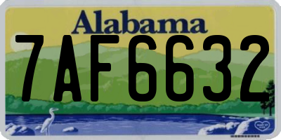 AL license plate 7AF6632
