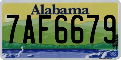 AL license plate 7AF6679
