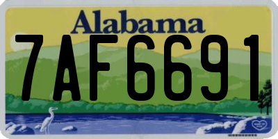 AL license plate 7AF6691