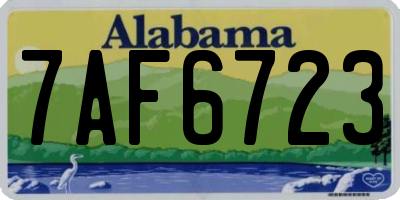 AL license plate 7AF6723