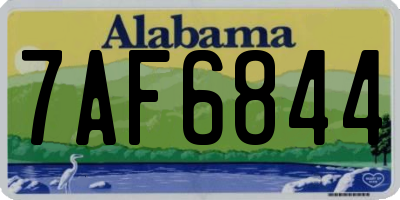 AL license plate 7AF6844
