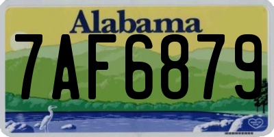 AL license plate 7AF6879