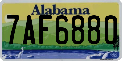 AL license plate 7AF6880