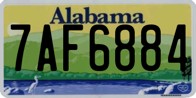 AL license plate 7AF6884