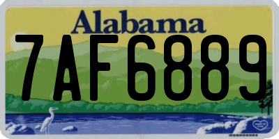 AL license plate 7AF6889