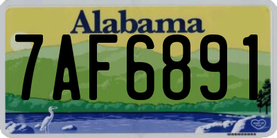AL license plate 7AF6891