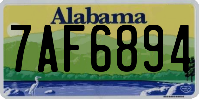 AL license plate 7AF6894