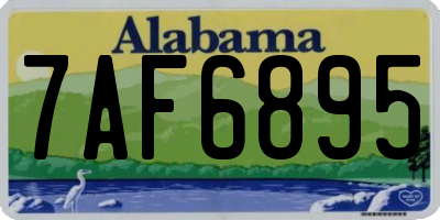 AL license plate 7AF6895