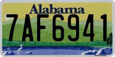 AL license plate 7AF6941