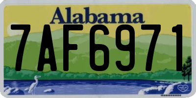 AL license plate 7AF6971